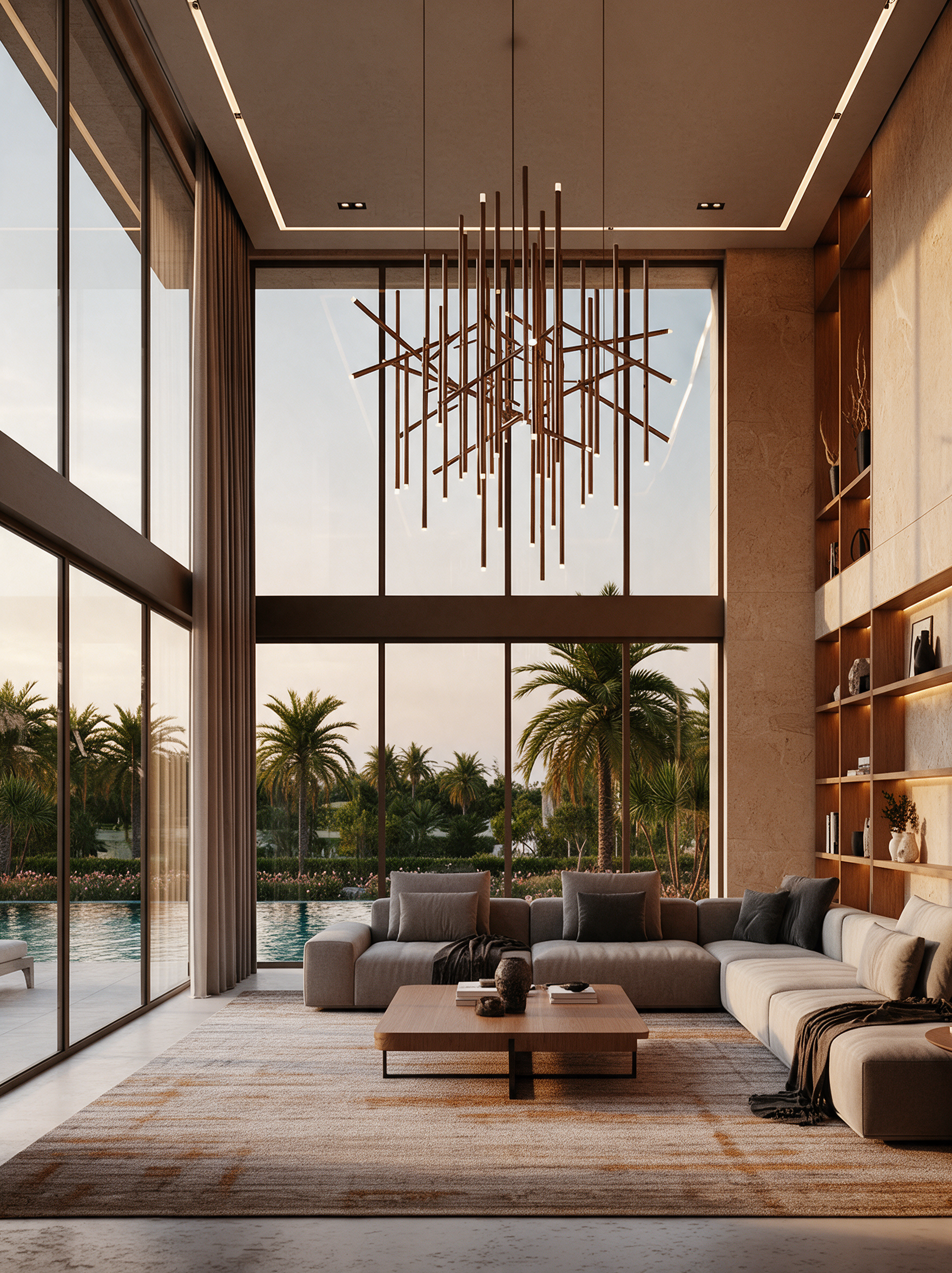 Double-Height Lounge