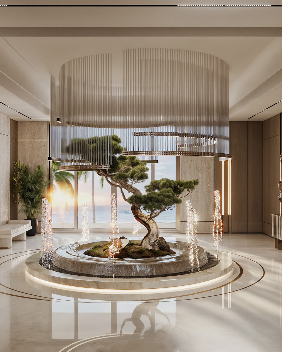 Atrium with Sea View