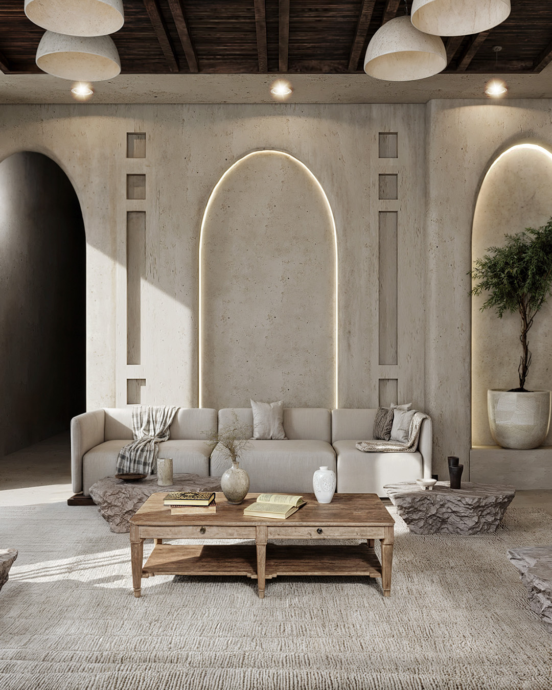 Arched Wall Niches