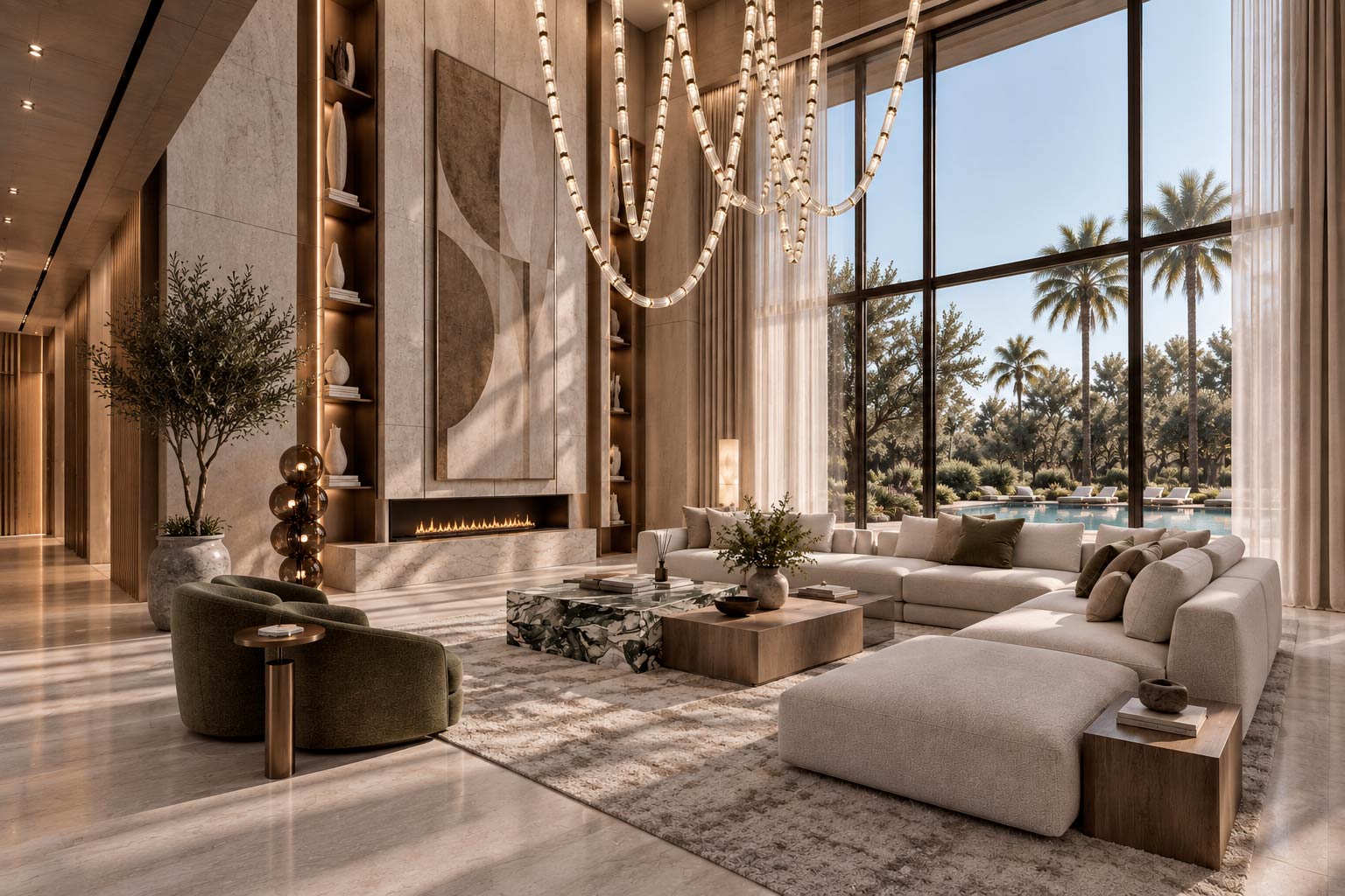 Double-Height Living Room