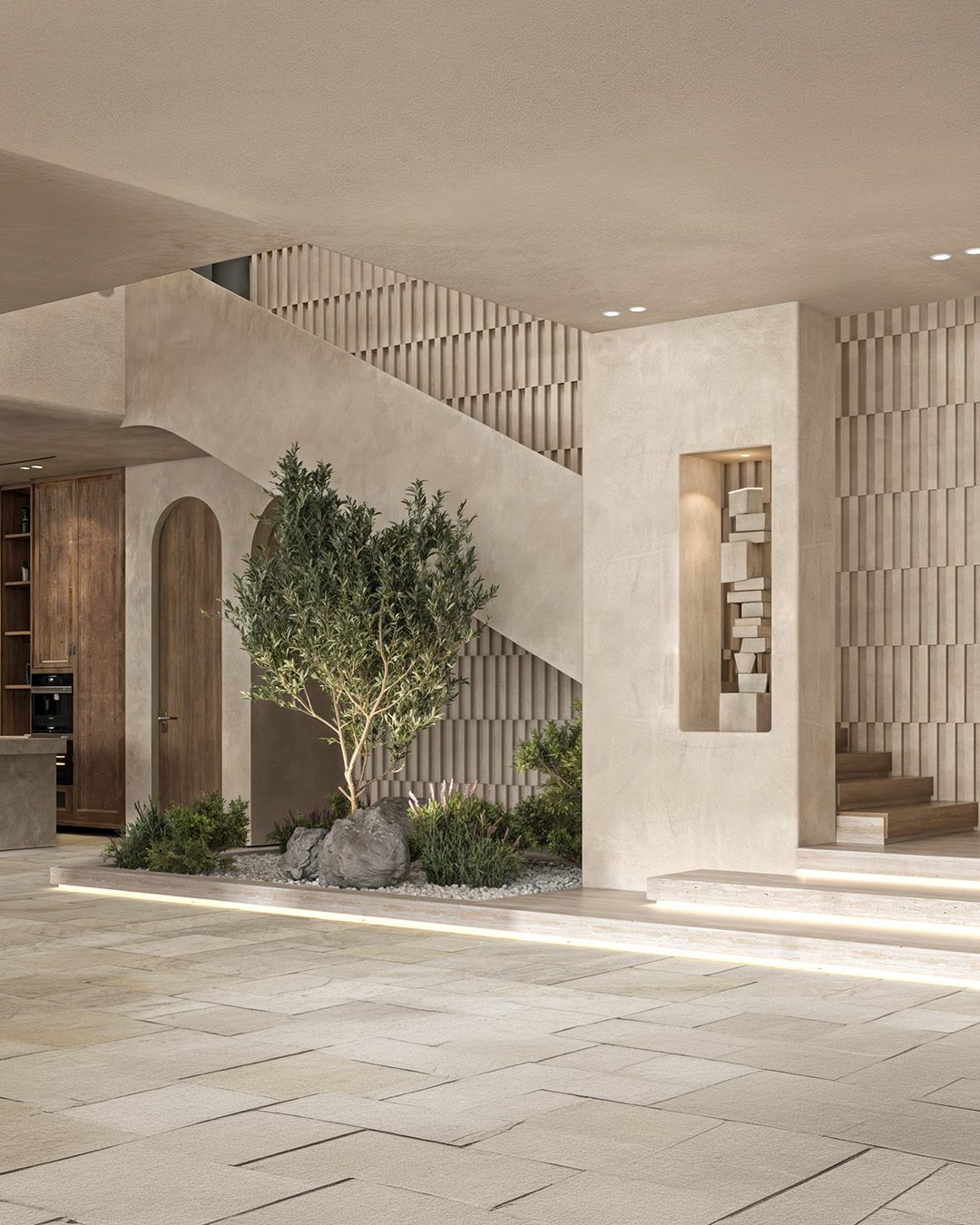 Staircase & Indoor Garden