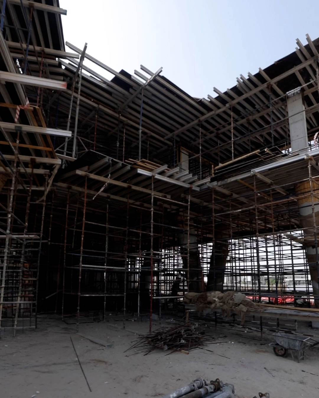 Slab Shoring Under Construction