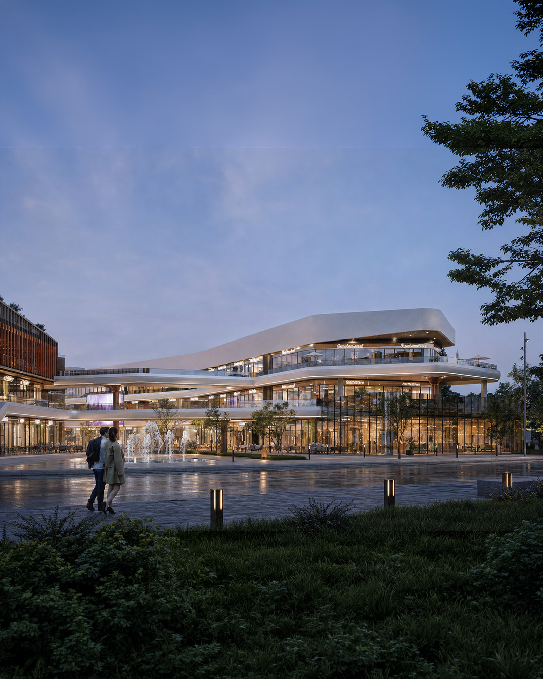 Mall Terraces at Dusk